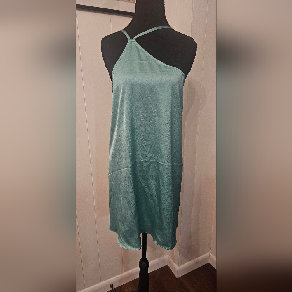❤️‍🔥 LEAVING SOON Torrid Teal One-Shoulder Cami Tank 4 / 4X